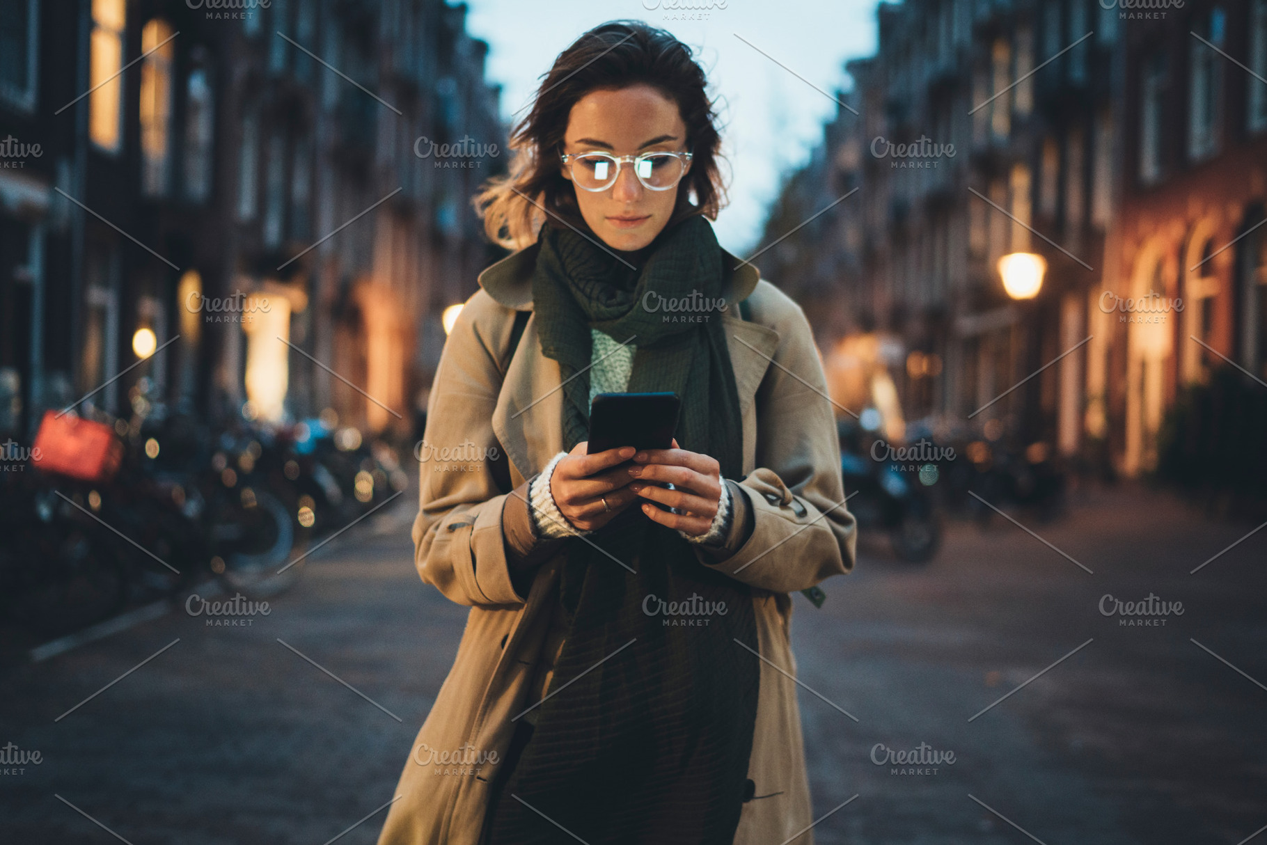 Stylish woman walking in the city, a Person Photo by ImYanis