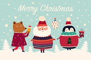 BEST CHRISTMAS BUNDLE 16 PRODUCTS, an Animal Illustration by MoleskoStudio (Thumbnail 30 of 56)