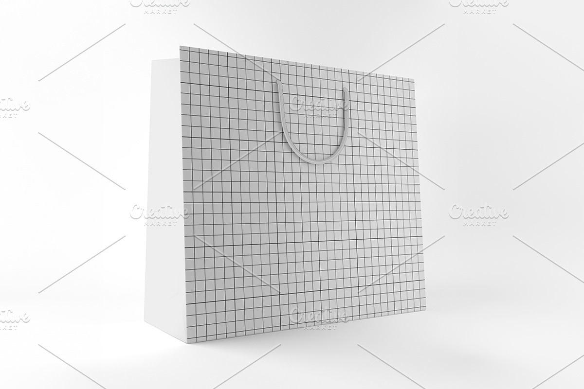 Square Bag Mockup, a Packaging Mockup by Qaleb Studio (Photo 1 of 2)