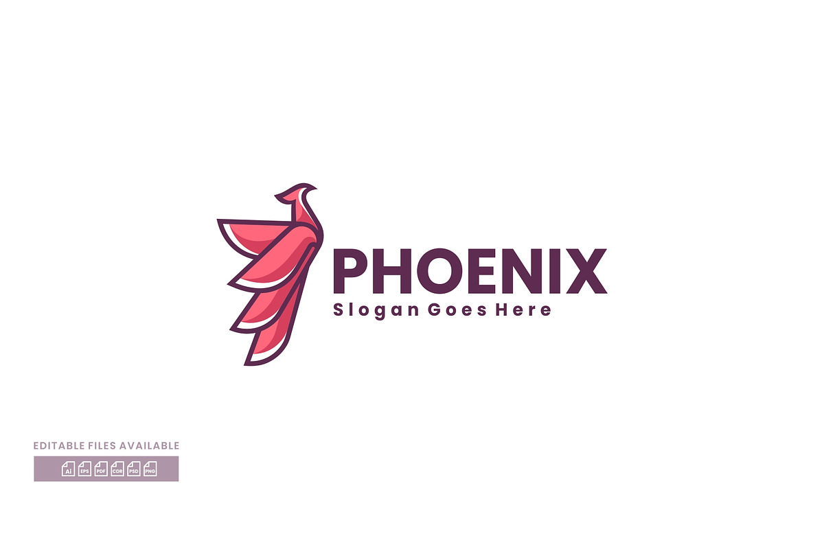 Phoenix Simple Mascot Logo, a Branding & Logo Template by ivan_artnivora