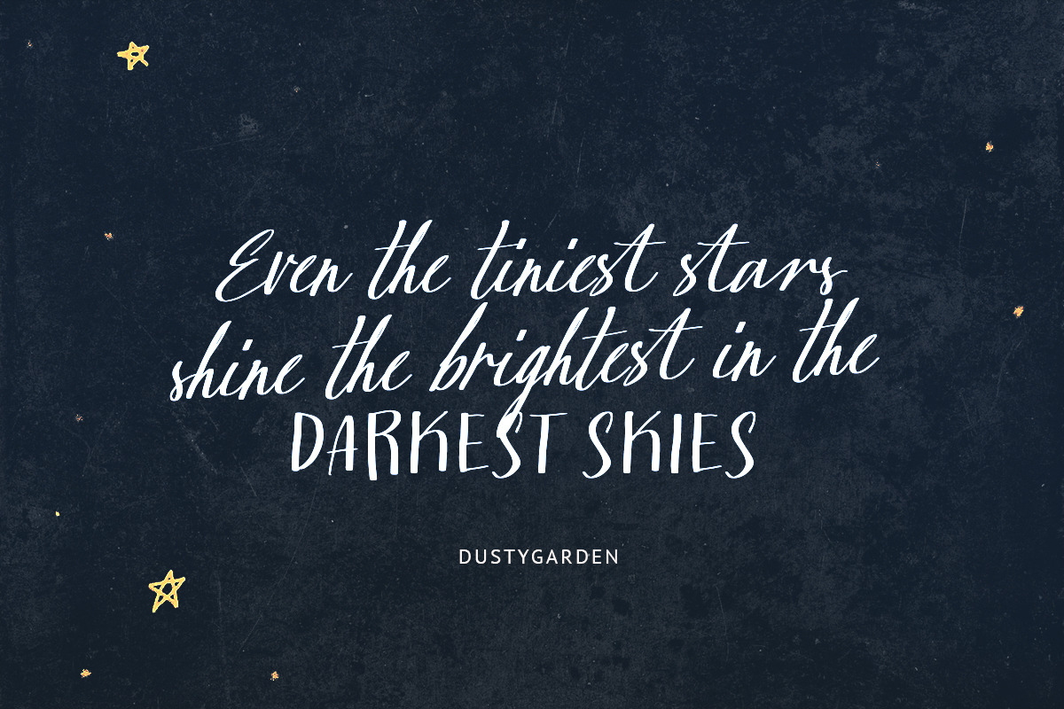 Dusty Garden - Handwriting Font Duo, a Handwritten Font by Sarid Ezra (Photo 2 of 9)