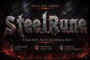 SteelRune – Gothic Display Font, a Slab Serif Font by Wow Magic (Thumbnail 2 of 4)