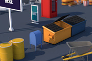 Roads, Rooftop & Street Elements, an Architecture 3D Model by multimedia4ds (Thumbnail 13 of 13)