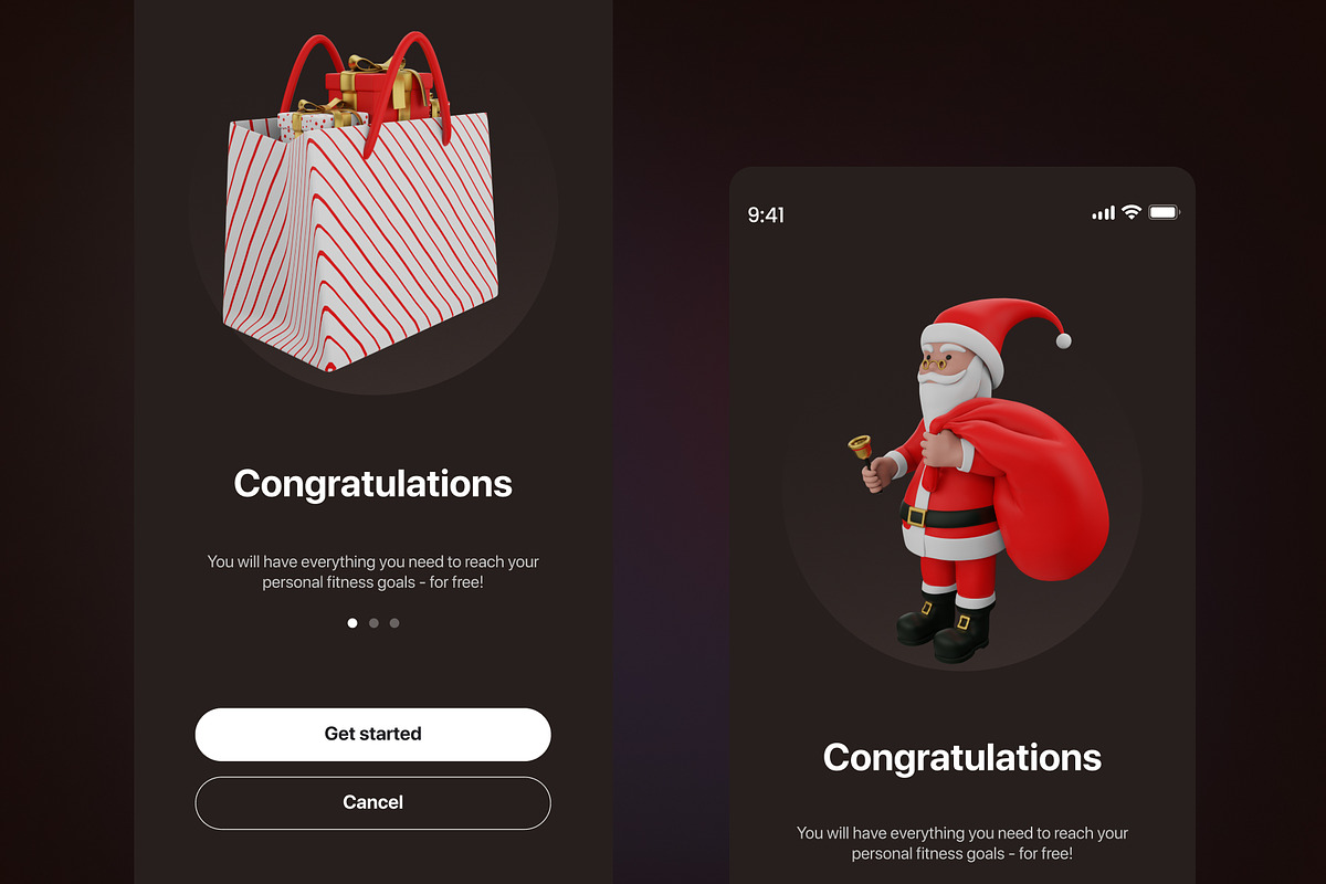 Santa – Christmas 3D Models, an Object 3D Model by Iqonic Design (Photo 3 of 6)