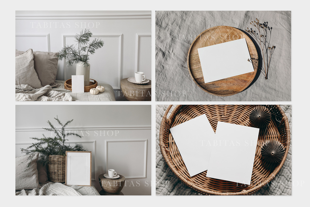 Green Christmas mockup bundle, a Stationery Template by Tabita's shop (Photo 7 of 10)