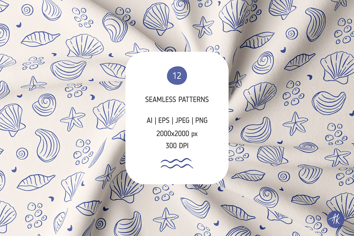 Sea Shells Whimsical Collection, an Object Graphic by Alena Koval (Photo 10 of 19)