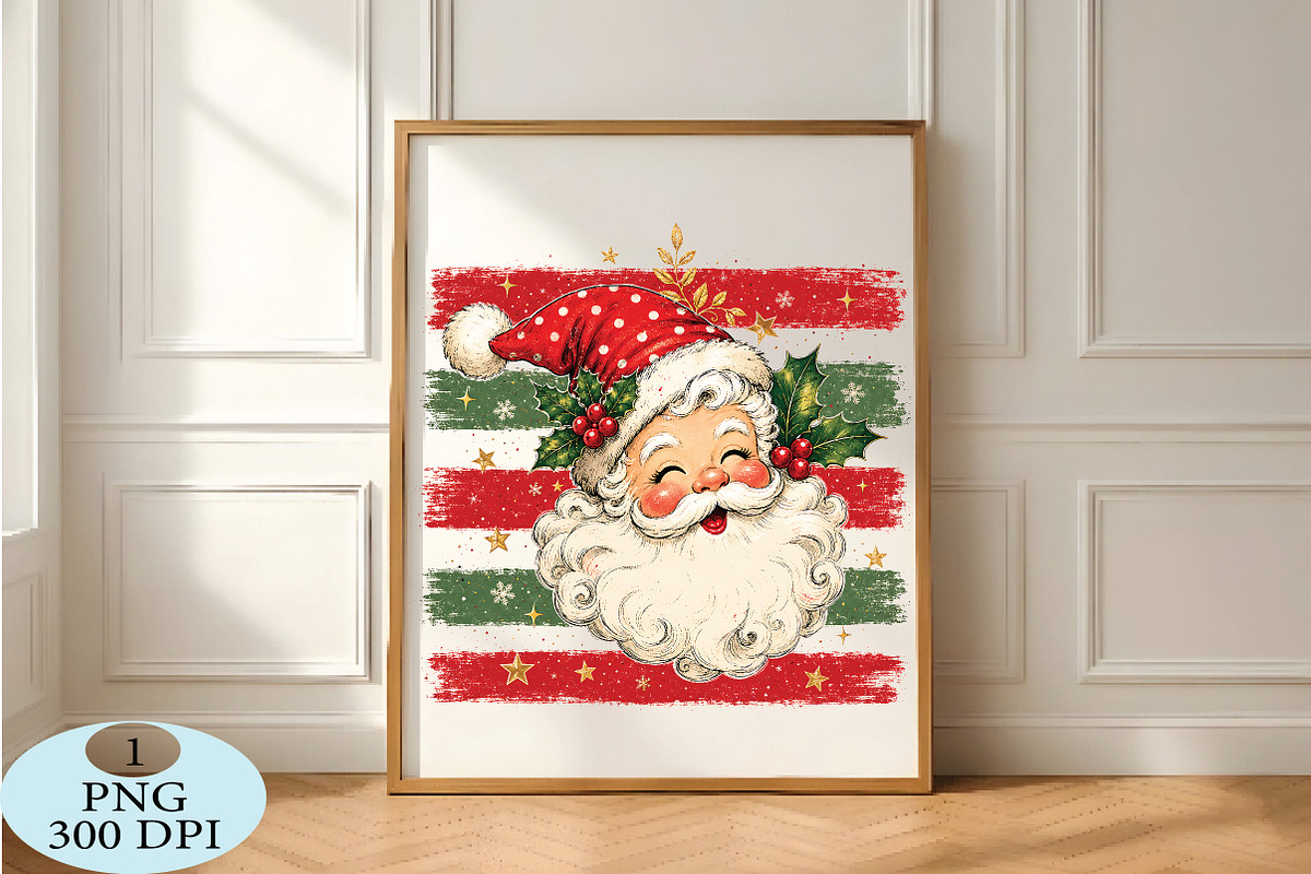 Smiling Santa Claus PNG, a Seasonal Illustration by Daily.Designs (Photo 5 of 5)