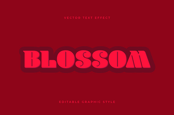 Retro Bold Red Text Effect preview 3