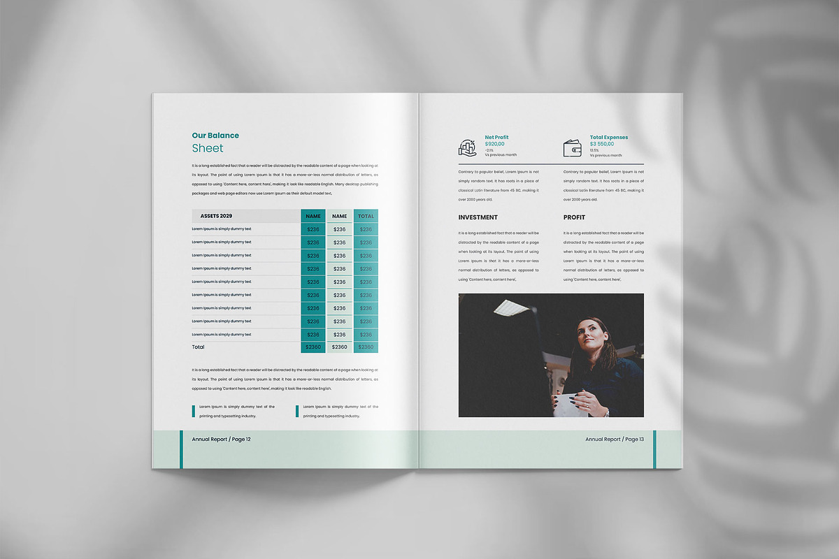 Annual report brochure template, a Brochure Template by Tanmoy Topu (Photo 8 of 12)