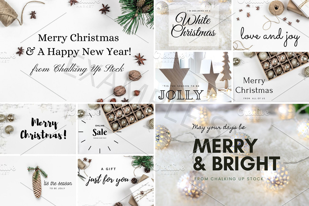 Natural Christmas Bundle, a Holiday Photo by Chalking Up Stock (Photo 2 of 12)