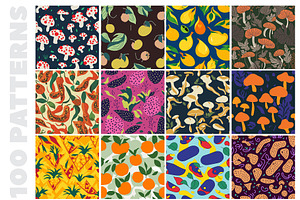 100 Eclectic Vibrant Patterns