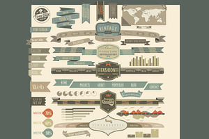 Retro website elements