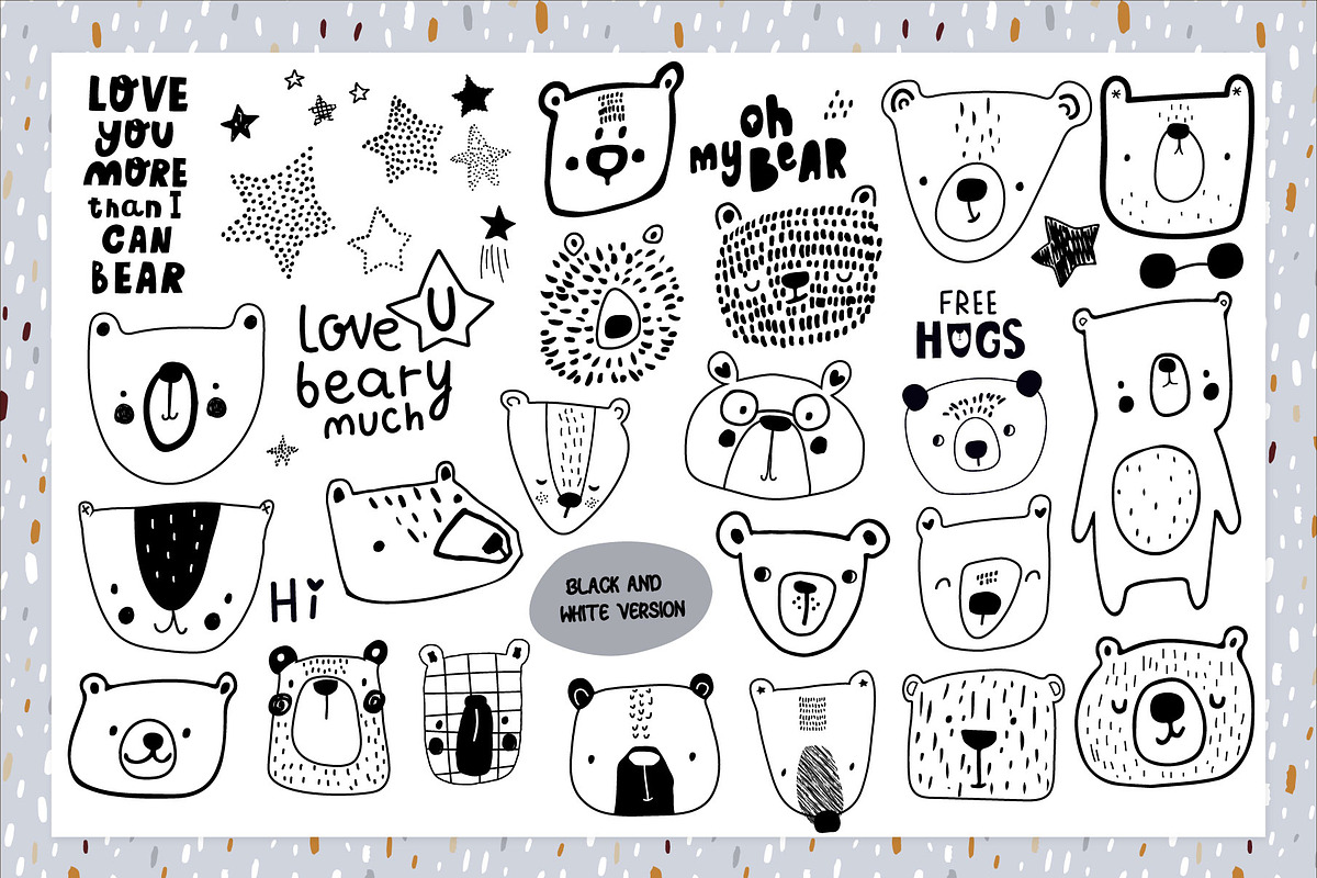 Oh my Bear! graphic collection, a Pattern Graphic by solmariart (Photo 3 of 15)