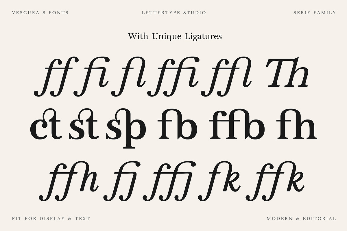 Vescura Serif Family | Intro 50% OFF, a Serif Font by Lettertype Studio (Photo 6 of 15)