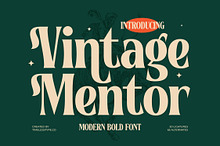Vintage Mentor Bold Serif Font