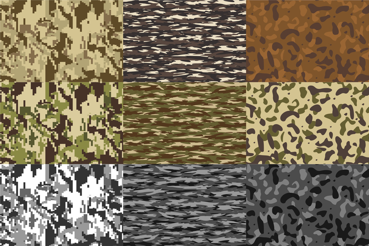 Camouflage Pattern, a Pattern Graphic by Dega Syukurilah (Photo 2 of 2)