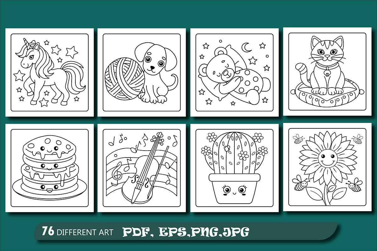 Bold-and-Easy kids coloring page, an Education Illustration by Design House (Photo 2 of 3)