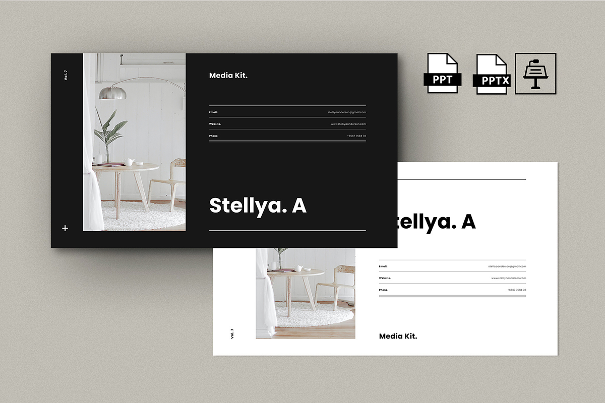 Media Kit Powerpoint Template, a Presentation Template by Occy Design (Photo 1 of 7)