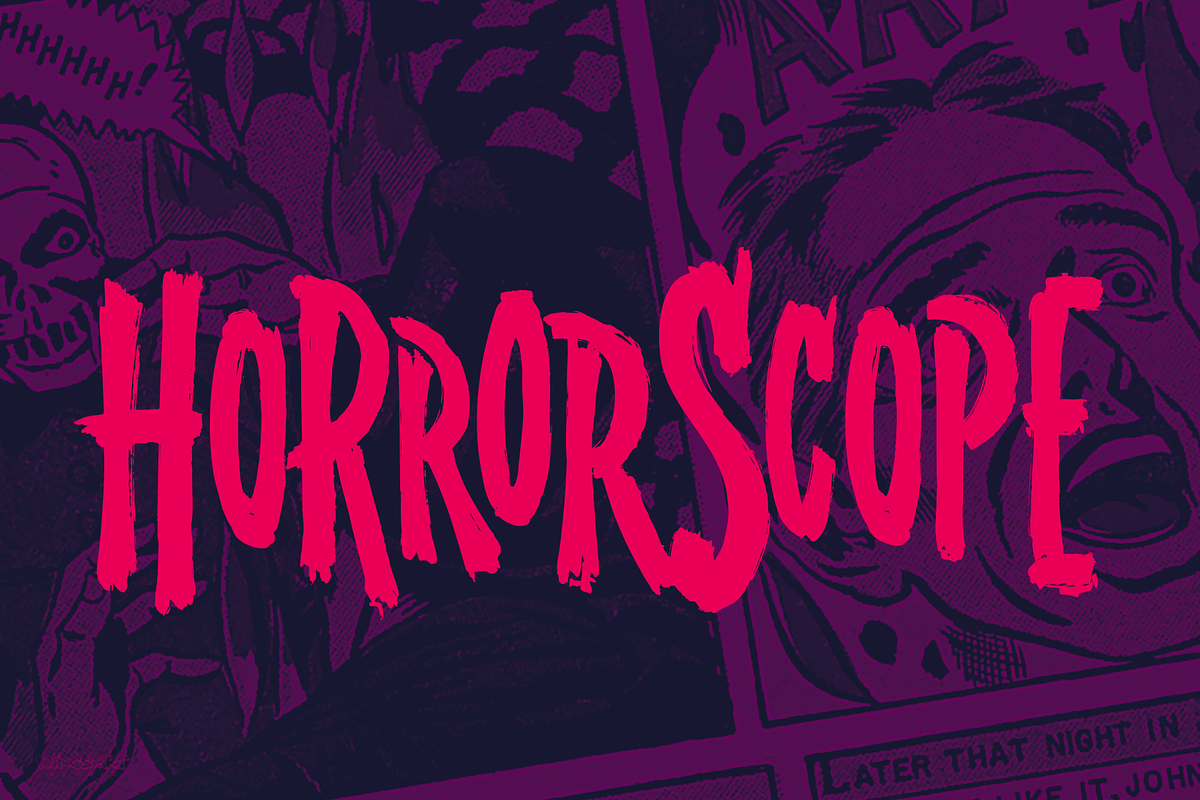 Splatterpunks A Halloween Brush Font, a Font by Wingsart Studio (Photo 4 of 15)