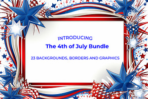 The 4th of July Bundle, a Background Graphic by karenfoleyphoto