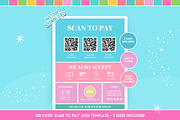 Scan to Pay Sign Template, a Brochure Template by SunshineStudioBoutique (Thumbnail 1 of 10)
