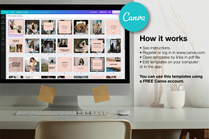 CANVA Pink Instagram Templates