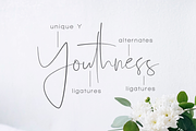 Youthness - A Classy Script, a Script Font by Dharmas Foundry (Thumbnail 2 of 16)