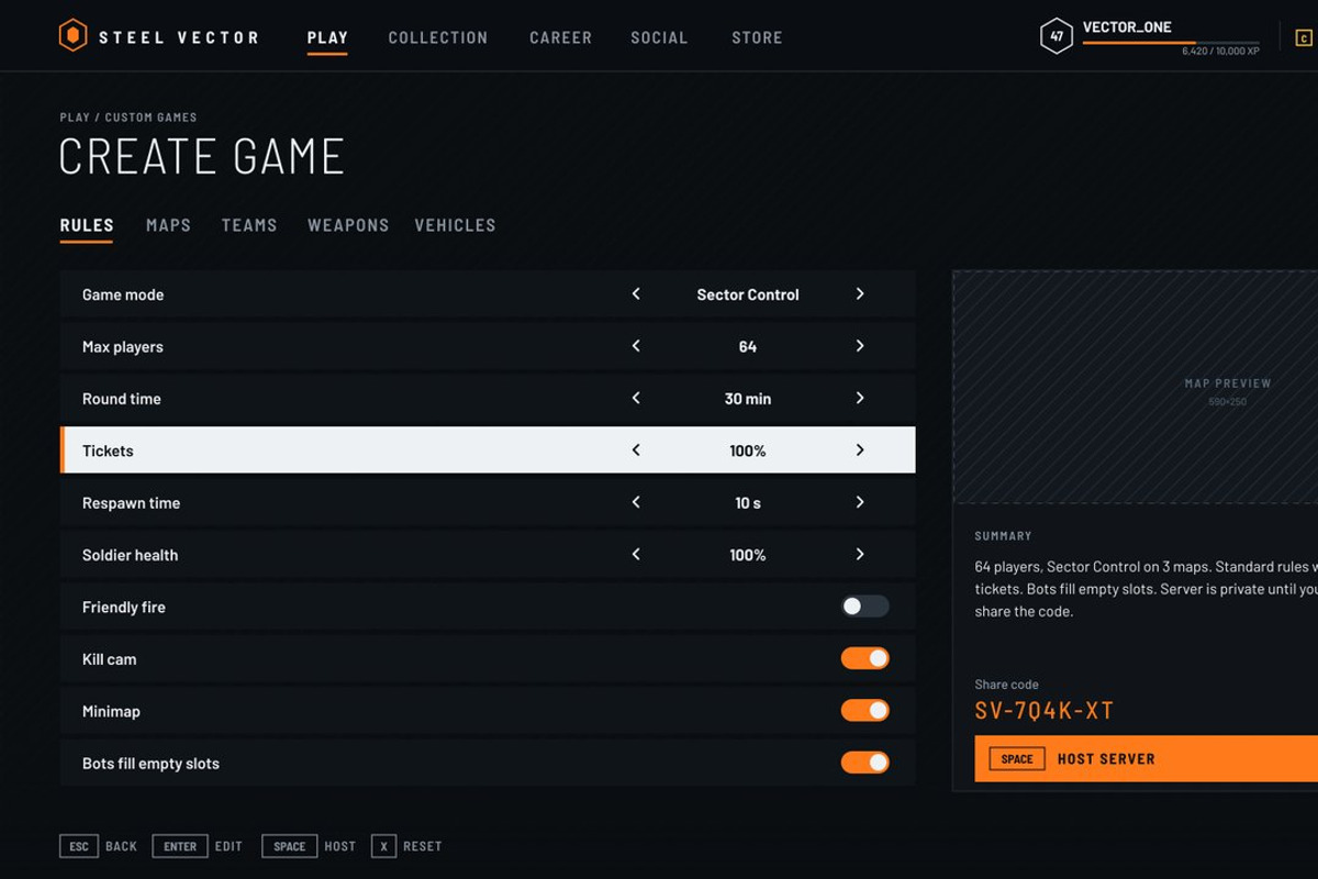 Military FPS Game 100 Screens, an UI Kit Template by pawellpi (Photo 28 of 116)