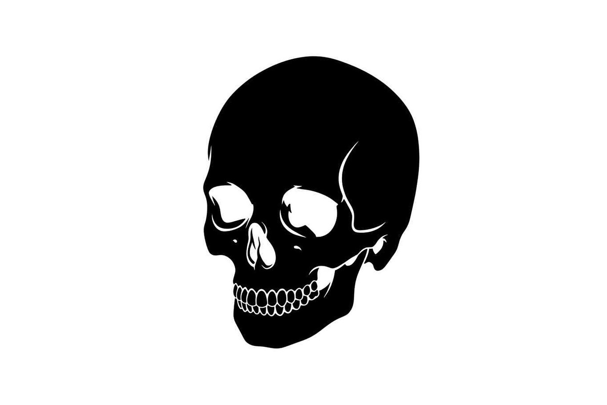 50 Skull Head Silhouette Vector Bund, an Illustration by Creativeshirt (Photo 2 of 51)