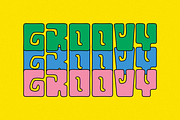 Summer Enazor - Groovy Font, a Sans Serif Font by QR Design Studio (Thumbnail 2 of 6)