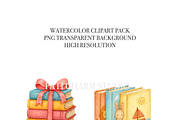 Book Clipart Set, a Decorative Illustration by Pati Charm Studio (Thumbnail 5 of 8)