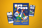 Art Festival Event Flyer Set, a Flyer Template by The Good Store (Thumbnail 1 of 2)