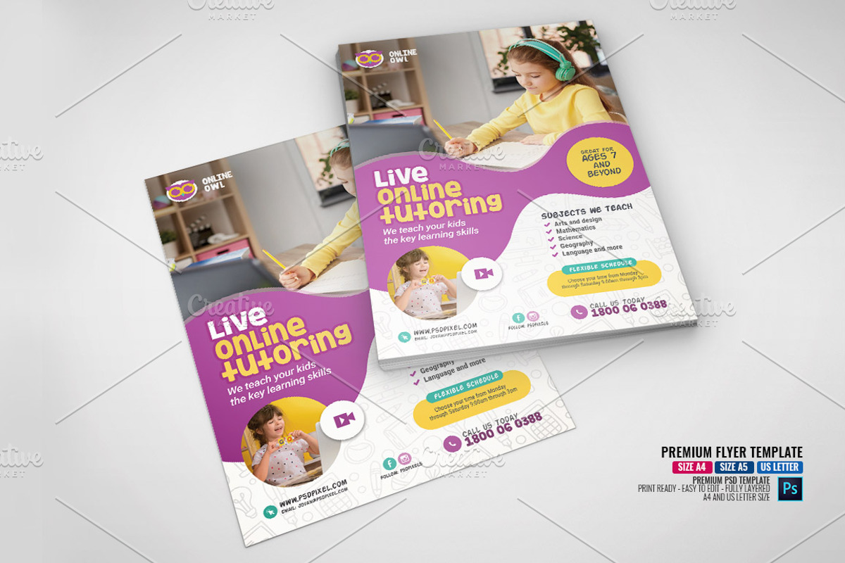 Online Lesson Flyer