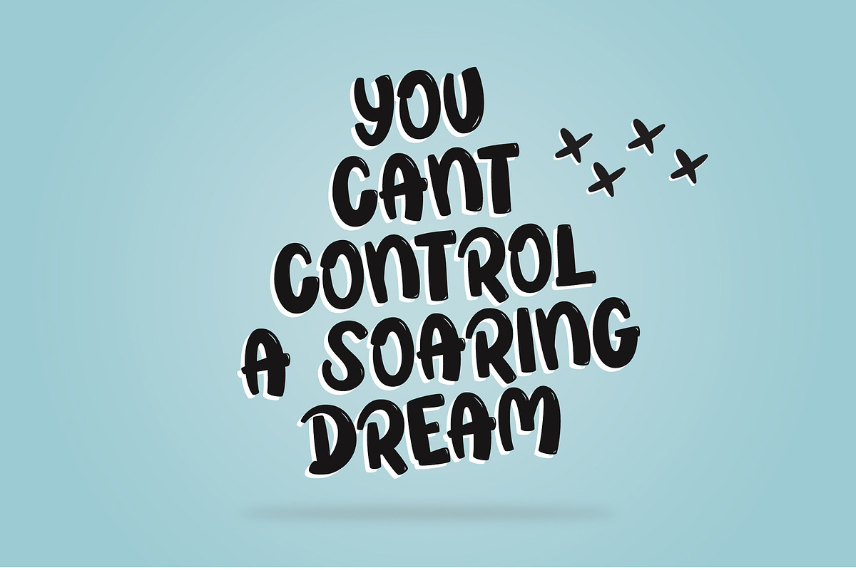 Blue Cheries - Fun Display Font, a Sans Serif Font by erlosDESIGN (Photo 2 of 10)