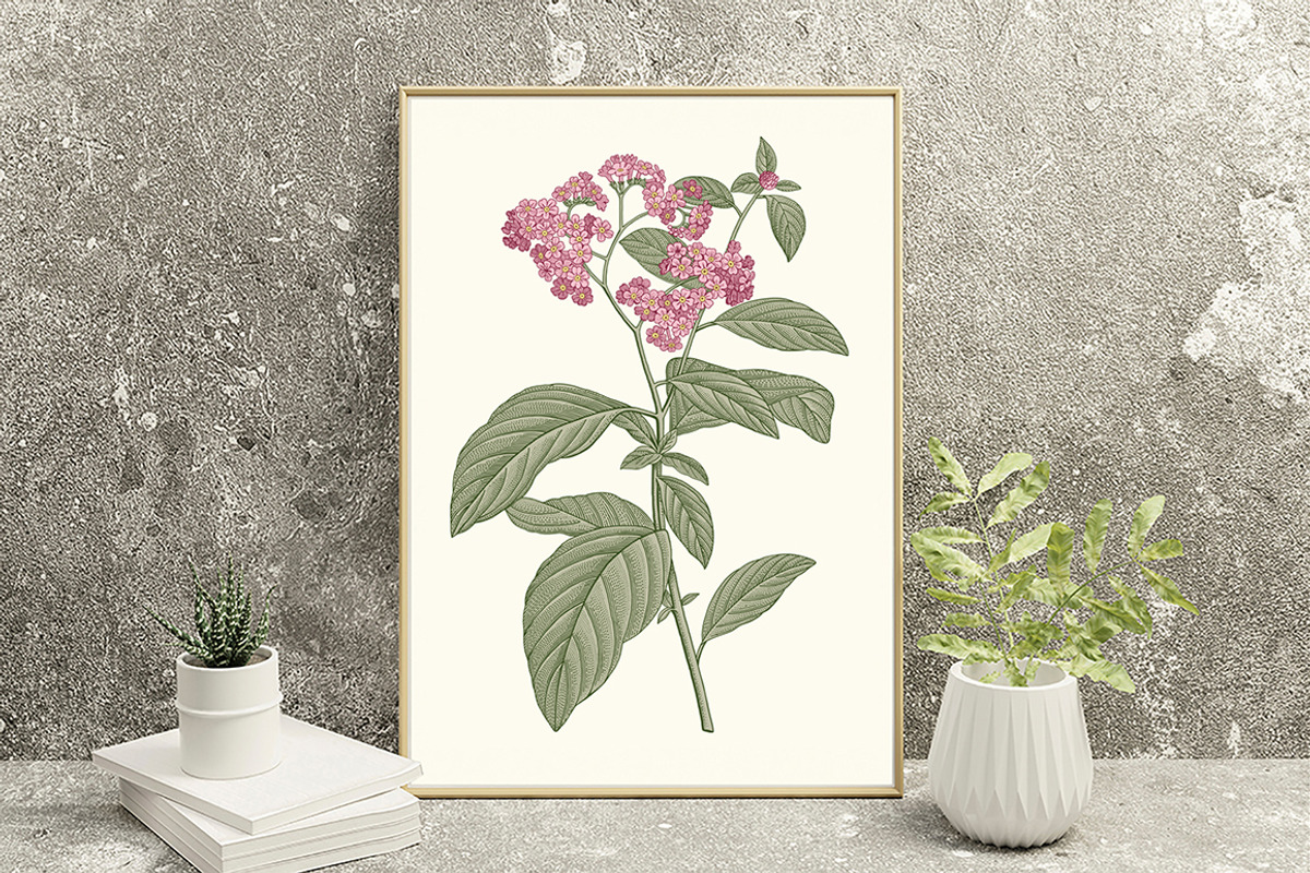 Seamless Flowers heliotrope pattern, a Pattern Graphic by Vintage (Photo 14 of 16)
