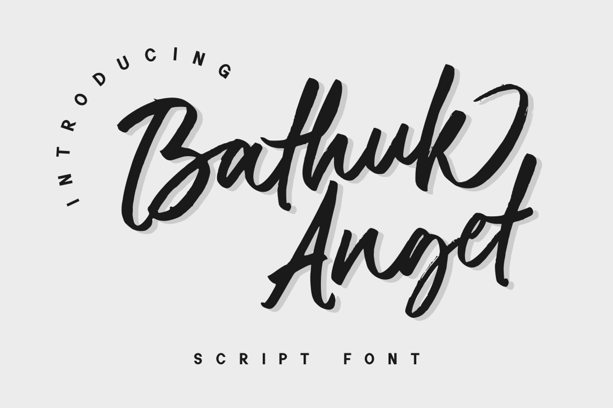Bathuk Anget - Script Font, a Script Font by GFRcreative (Photo 1 of 6)