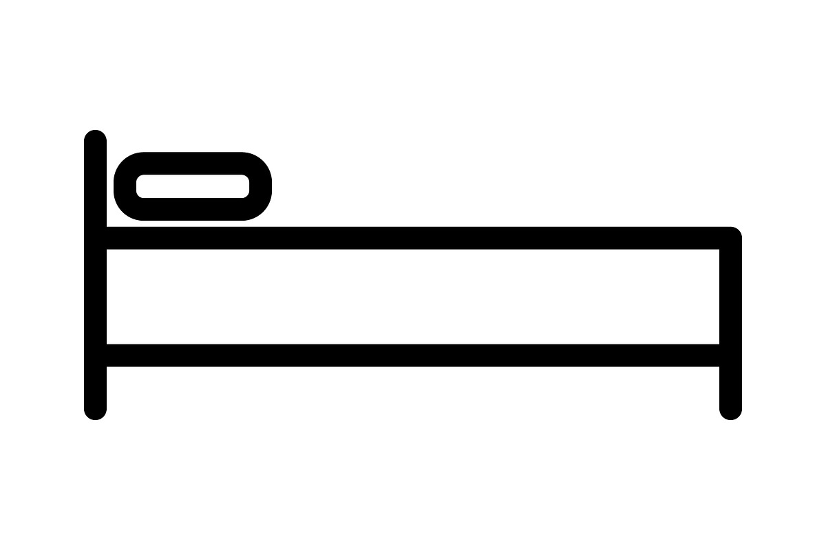 Bed icon, an Outline Icon by Sumberpangan