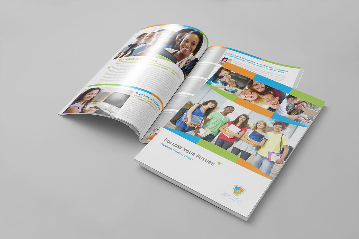 Educational Brochure Template, a Brochure Template by Carlos Fernando (Photo 3 of 7)