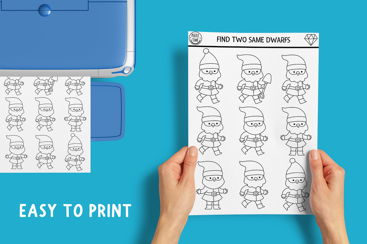 Dwarf coloring games and activities, an Education Illustration by Lexi Claus (Photo 14 of 16)