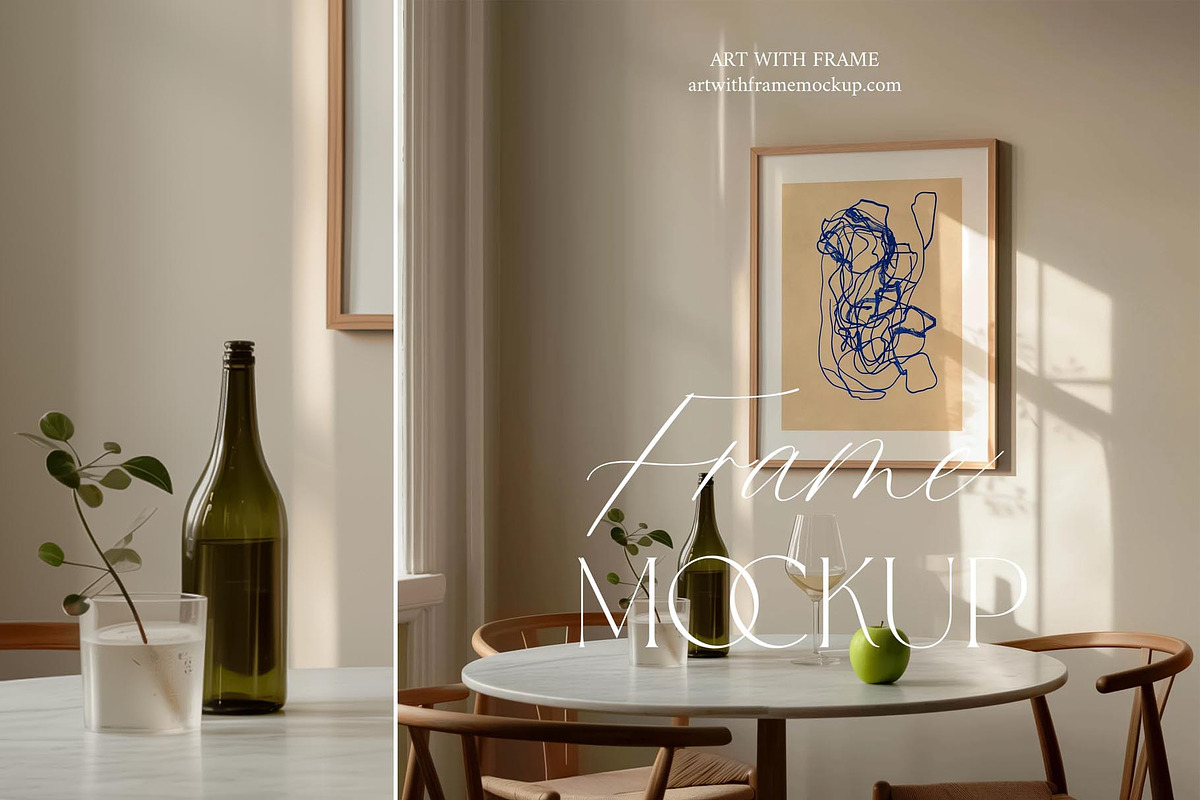 Frame Mockup, Danish Interior Mockup, a Product Mockup by ArtwithFrame (Photo 5 of 10)