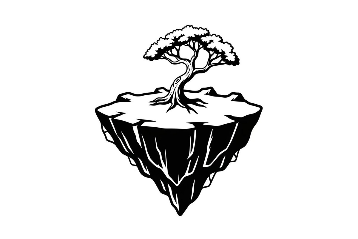 50 Floating Island Bonsai Vector Bun, an Illustration by Designs_River (Photo 5 of 51)