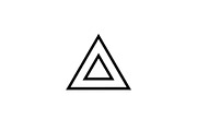 20 Black Triangle Geometric Icons, a Graphic by Gfx_Store (Thumbnail 6 of 10)