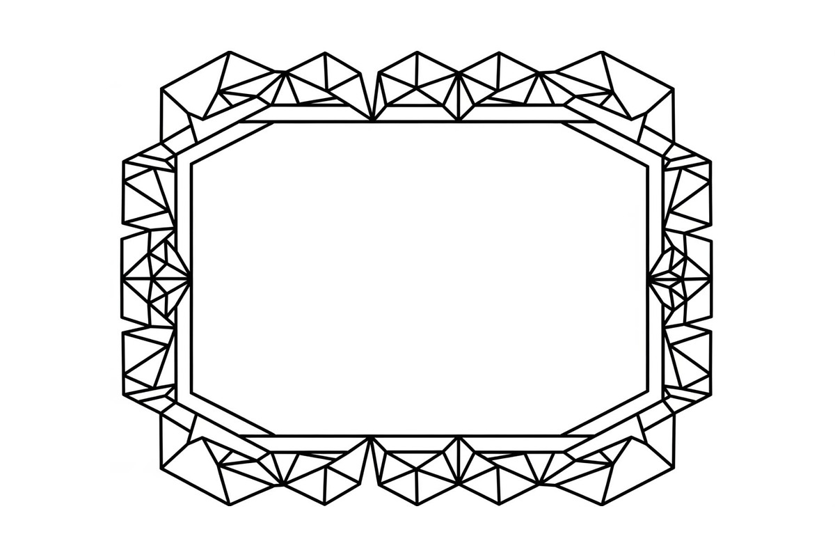 Polygon Frame & Label Bundle, an Illustration by Creativeshirt (Photo 11 of 51)
