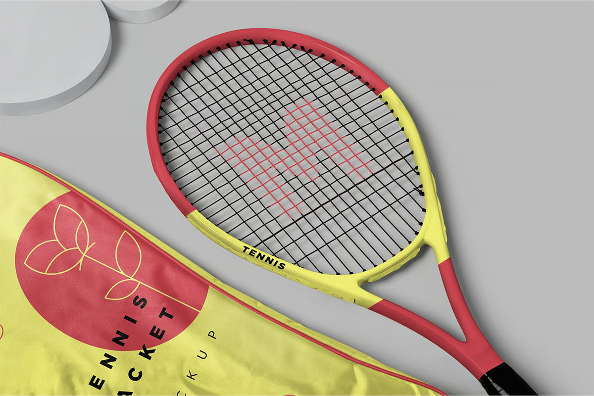 Tennis Racket Mockups, a Product Mockup by megostudi0 (Photo 6 of 7)