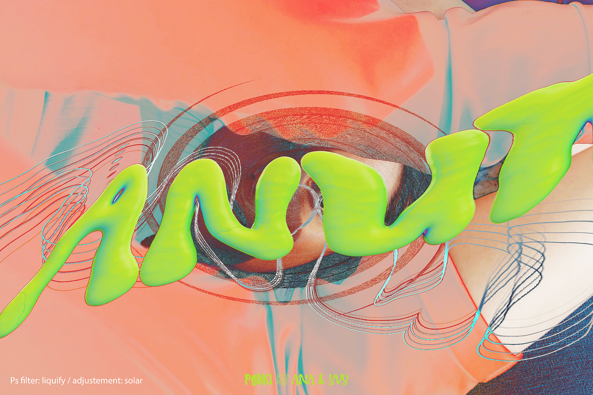 Display font POOKI | 3D metal bubble, a Font by ana & yvy (Photo 3 of 18)