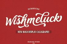 Wishmeluck – Bold Calligraphy Font