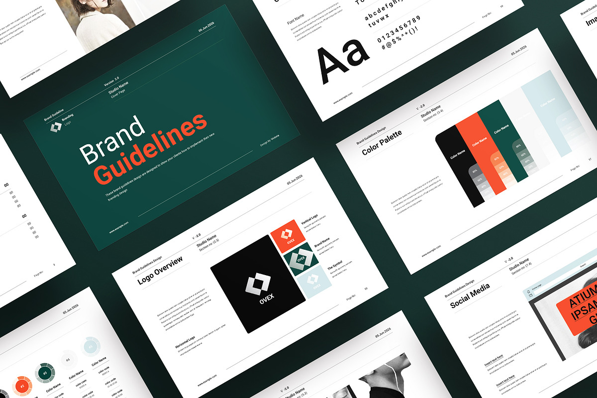 Brand Identity Guidelines Template, a Brochure Template by ArtisanaAura (Photo 3 of 14)
