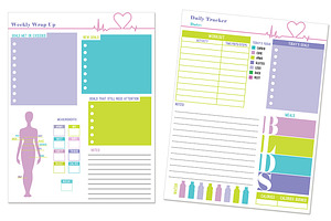 Editable Fitness Planner Templates