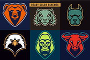Animals Mascot Icons Vector Set, a Duotone Icon by Vecster (Thumbnail 12 of 17)