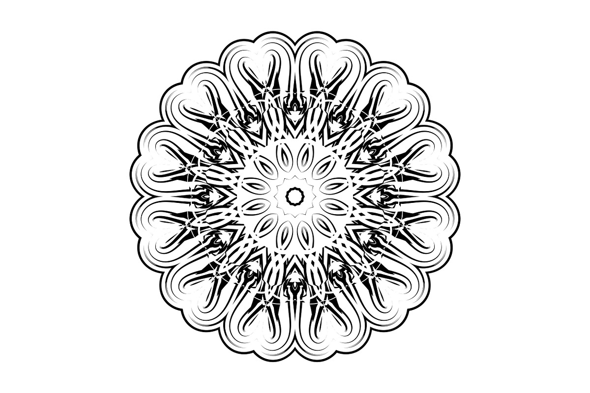 Decorative Mandala Digital Art Pack, a Decorative Illustration by NJ Himel (Photo 27 of 101)